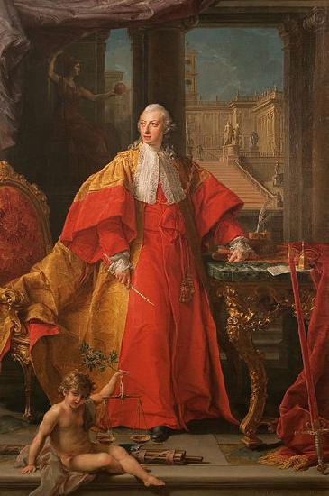 Pompeo Batoni Ritratto del Principe Abbondio Rezzonico oil painting image